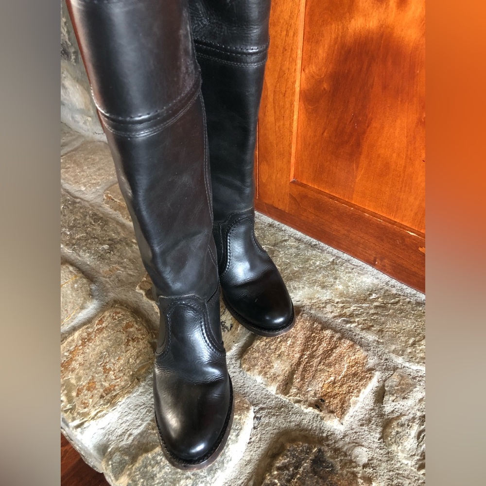 Frye tall black boots